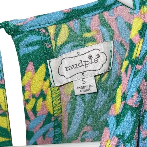 Mud Pie Pink, Yellow, Green & Blue Dress - Size Small - Picture 4 of 9
